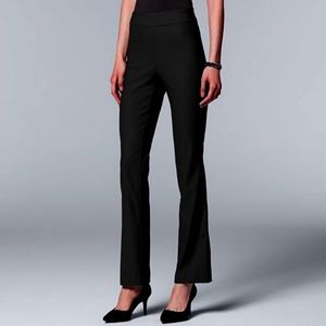 NWT Boot Cut Vera Wang Ultra Stretch Black Pants Large